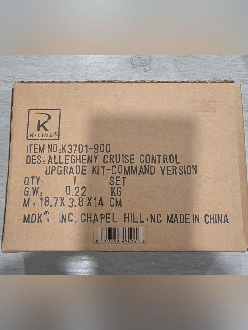 K Line Allegheny Cruise Control Upgrade Kit - Command Version